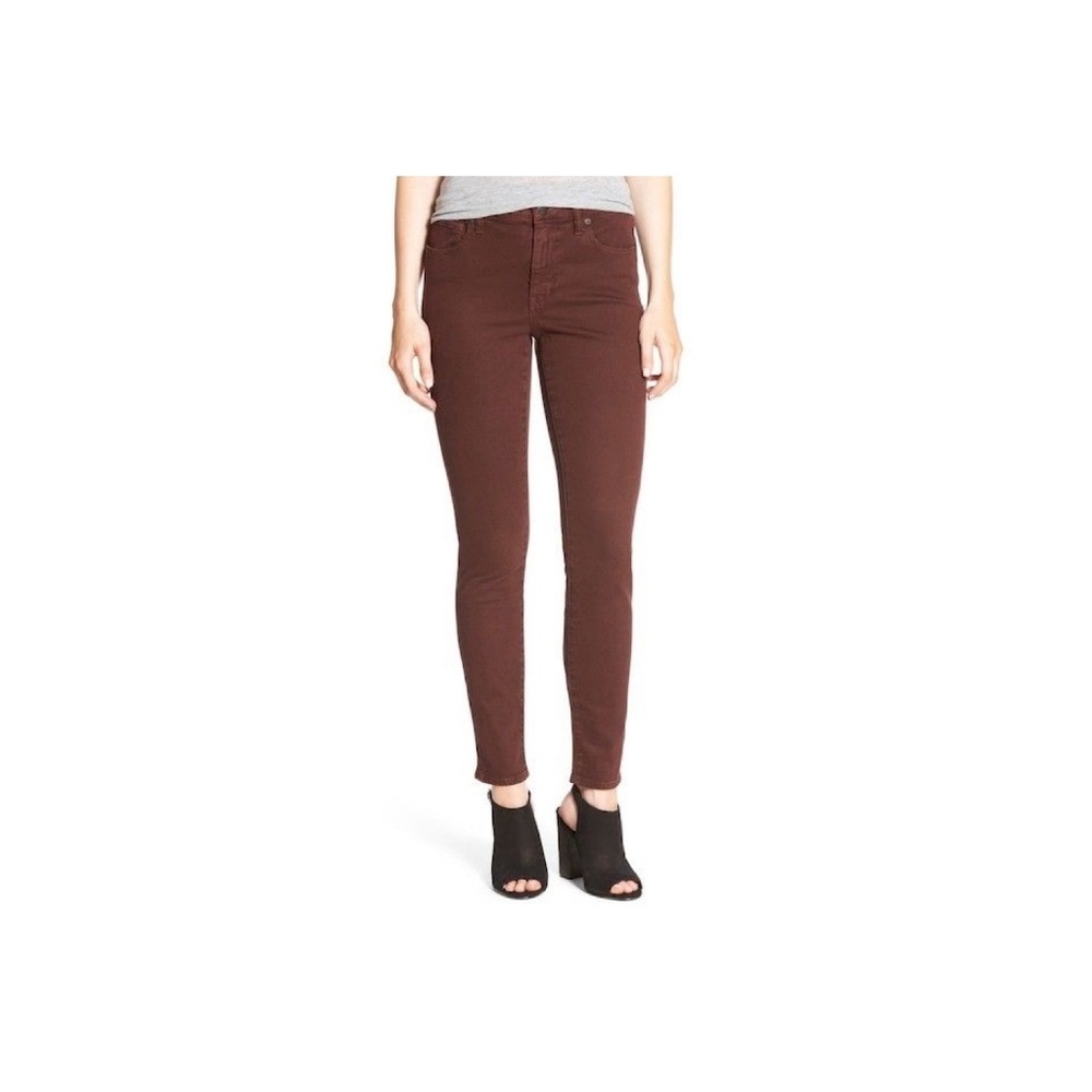Madewell Womens Skinny Skinny Jeans in Maroon 29